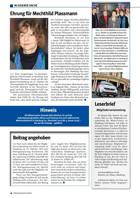 MieterJournal als PDF - Mieterverein zu Hamburg