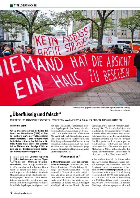 MieterJournal als PDF - Mieterverein zu Hamburg