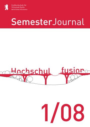SemesterJournal 1/08 - MBA Programme der HWR Berlin