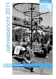 Vorwort Jahresbericht 2011 - Stiftung Bühl