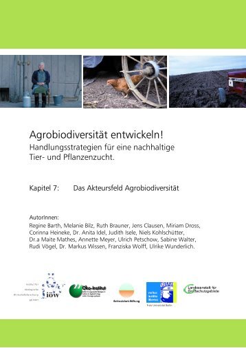 Akteure und Interessen im Problemfeld Agrobiodiversität