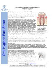 Oral Hygiene for Children with Barth syndrome