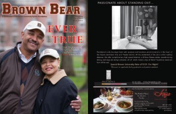 Magazine A Publication of the Brown University Sports Foundation