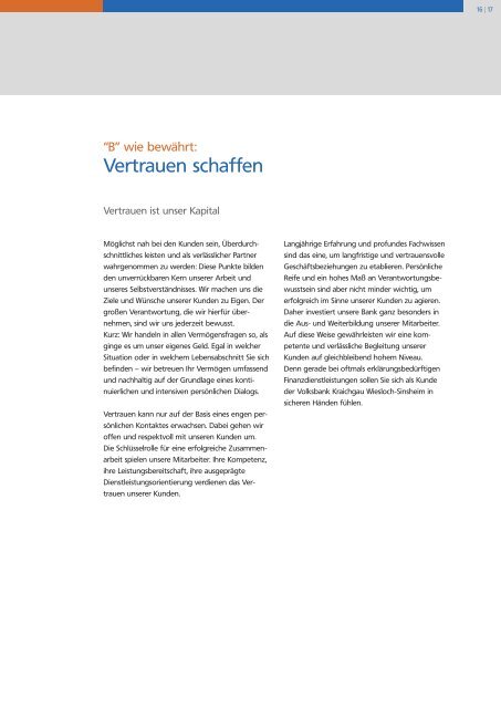 Geschäftsbericht 2010/2011 - Volksbank Kraichgau Wiesloch ...