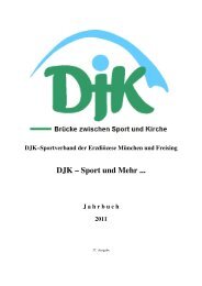 Jahrbuch 2011 - DJK-Sportverband München und Freising