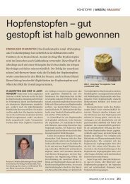 lWie wird das Hopfenstopfen - Barth-Haas Group