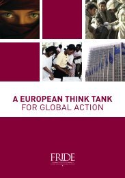 A EUROPEAN THINK TANK for Global action - Fride