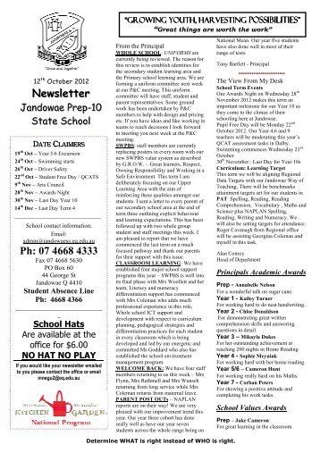 Newsletter - Jandowae State School