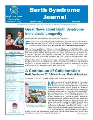 Volume 11, Issue 2 - Barth Syndrome Foundation