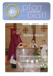 Gottesdienst und Gottes Dienst - Pfarre-Weyer.com - Diözese Linz