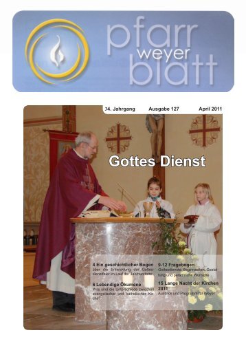 Gottesdienst und Gottes Dienst - Pfarre-Weyer.com - Diözese Linz