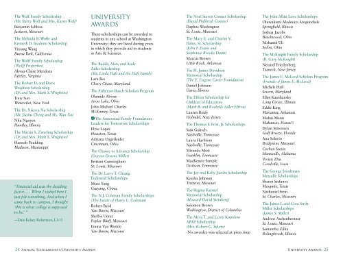 2012-13 - Alumni and Development for Arts & Sciences