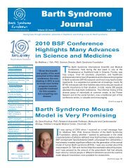 Volume 10, Issue 2 - Barth Syndrome Foundation