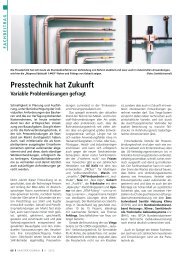 Presstechnik hat Zukunft Variable ... - SanitärJournal