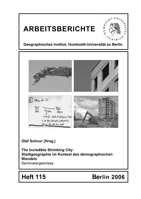 The Incredible Shrinking City: Stadtgeographie im Kontext des ...