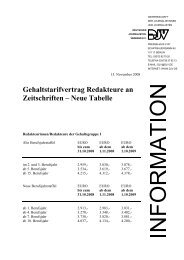 Gehaltstarifvertrag Redakteure an Zeitschriften Ã¢ÂÂ Neue Tabelle