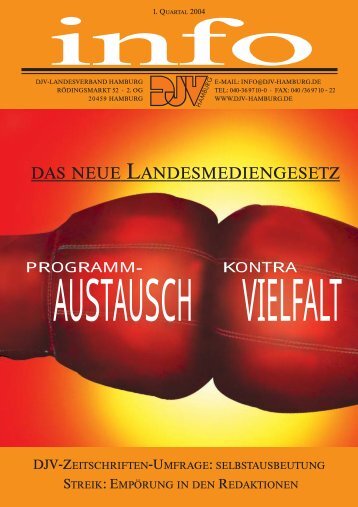 DJV Info Ausgabe 1. Quartal 2004 - DJV Hamburg