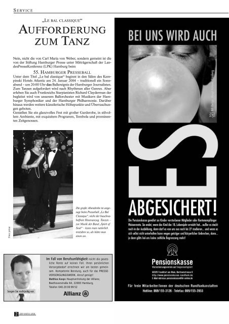 DJV Info Ausgabe 1. Quartal 2004 - DJV Hamburg