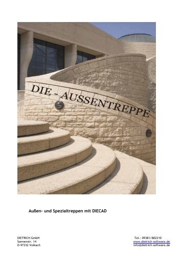 Außen- und Spezialtreppen mit DIECAD - DIETRICH Software