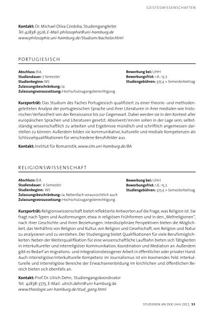 Studieren an der Universität Hamburg - Verwaltung Uni-Hamburg ...