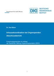 Dr. Karl Blum Inhousekoordination bei Organspenden ...