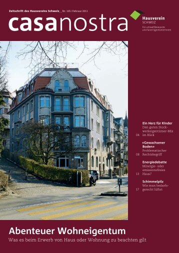 casanostra Nr. 105 herunterladen als pdf - hausverein.ch
