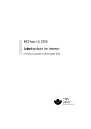 Arbeitsschutz im Internet - Deutsche Gesetzliche Unfallversicherung