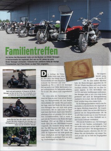 Der Seitenwagen – eine Familie - Binder Technologie GmbH