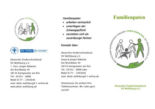 Familienpaten - Deutscher Kinderschutzbund eV
