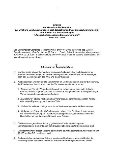 Ausbaubeitragssatzung Verkehrsanlagen - Stand 10.07.2003.pdf