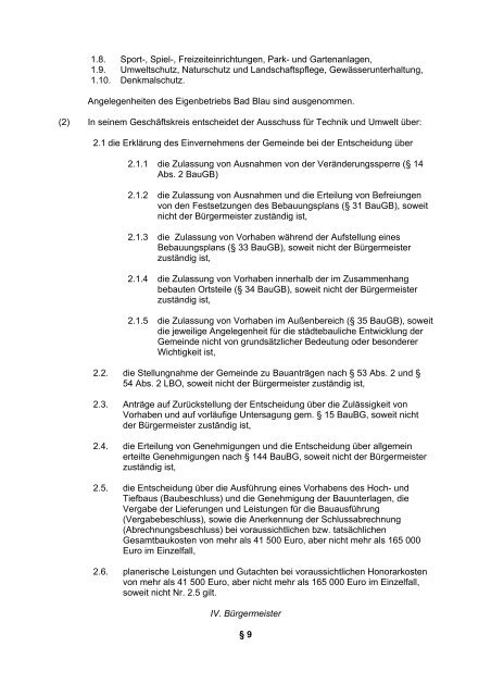 Hauptsatzung der Gemeinde Blaustein (pdf)