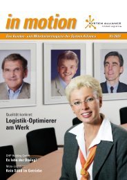 Logistik-Optimierer am Werk - System Alliance