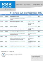 Seminare Juli bis Dezember 2012 - Baukammer Berlin