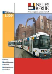 1/2004 - Wohnungsbaugenossenschaft Neues Berlin