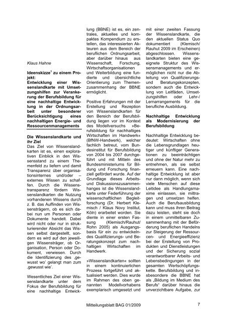 Mitteilungsblatt - Bundesarbeitsgemeinschaft Bau Holz Farbe