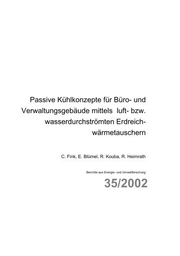 Passive Kühlkonzepte für Büro - bei AEE - Institut für Nachhaltige ...