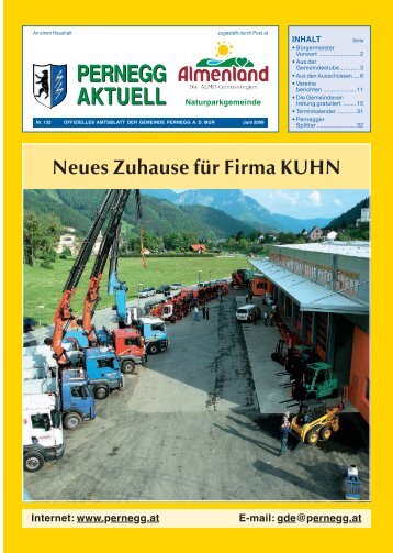 Neues Zuhause für Firma KUHN - Gemeinde Pernegg