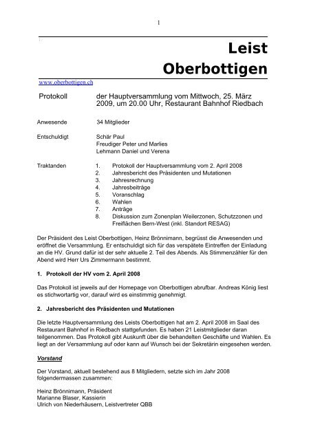 Leist Oberbottigen