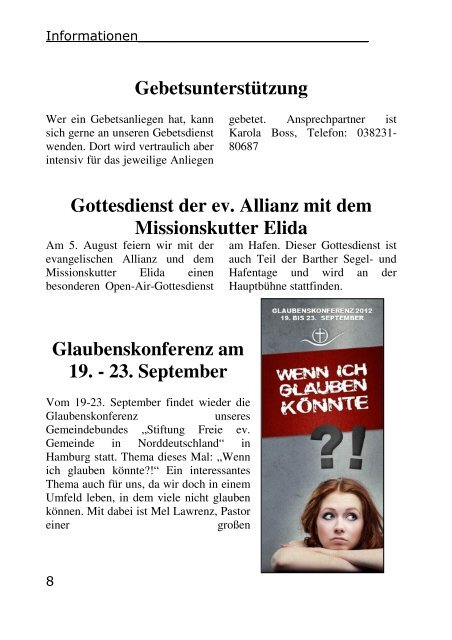 Gemeindebrief FeG Barth Juni - August 2012 - Freie evangelische ...