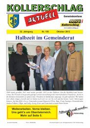 Zeitung Herbst 2012 - Marktgemeinde Kollerschlag