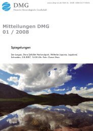 Mitteilungen DMG 01  / 2008 - Deutsche Meteorologische ...