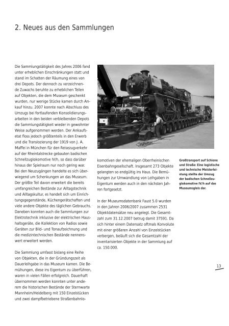Tätigkeitsbericht 2006-2007 - Technoseum