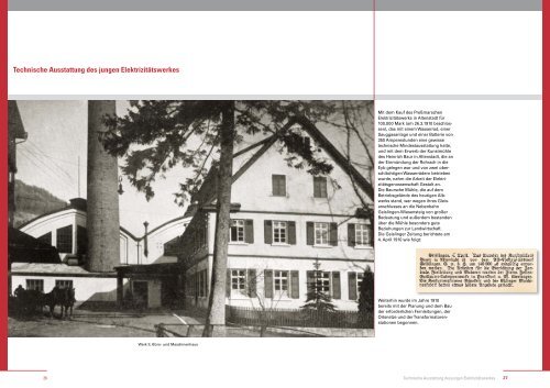 Festschrift 100 Jahre Albwerk - Alb-Elektrizitaetswerk Geislingen ...