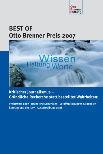 BEST OF Otto Brenner Preis 2007 - Otto Brenner Shop