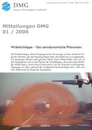 Mitteilungen DMG 01  / 2006 - Deutsche Meteorologische ...