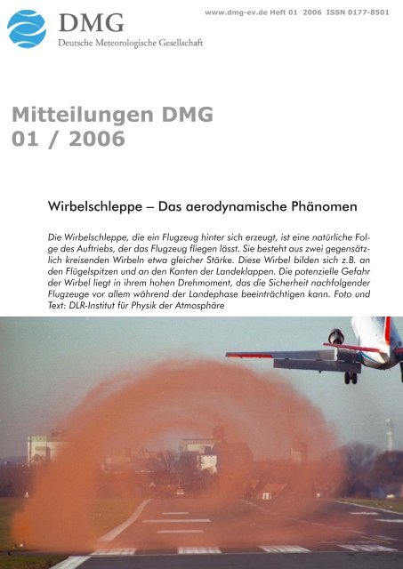 Mitteilungen DMG 01  / 2006 - Deutsche Meteorologische ...