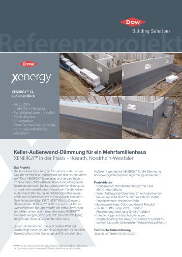 Keller-Außenwand-Dämmung für ein Mehrfamilienhaus XENERGY ...