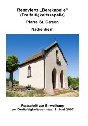 Festschrift (pdf, 1 MB) - St. Gereon Nackenheim