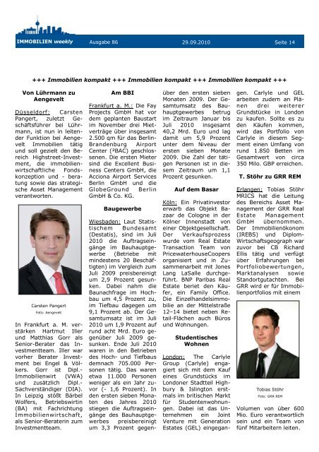 IMMOBILIEN weekly