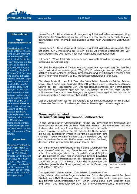 IMMOBILIEN weekly